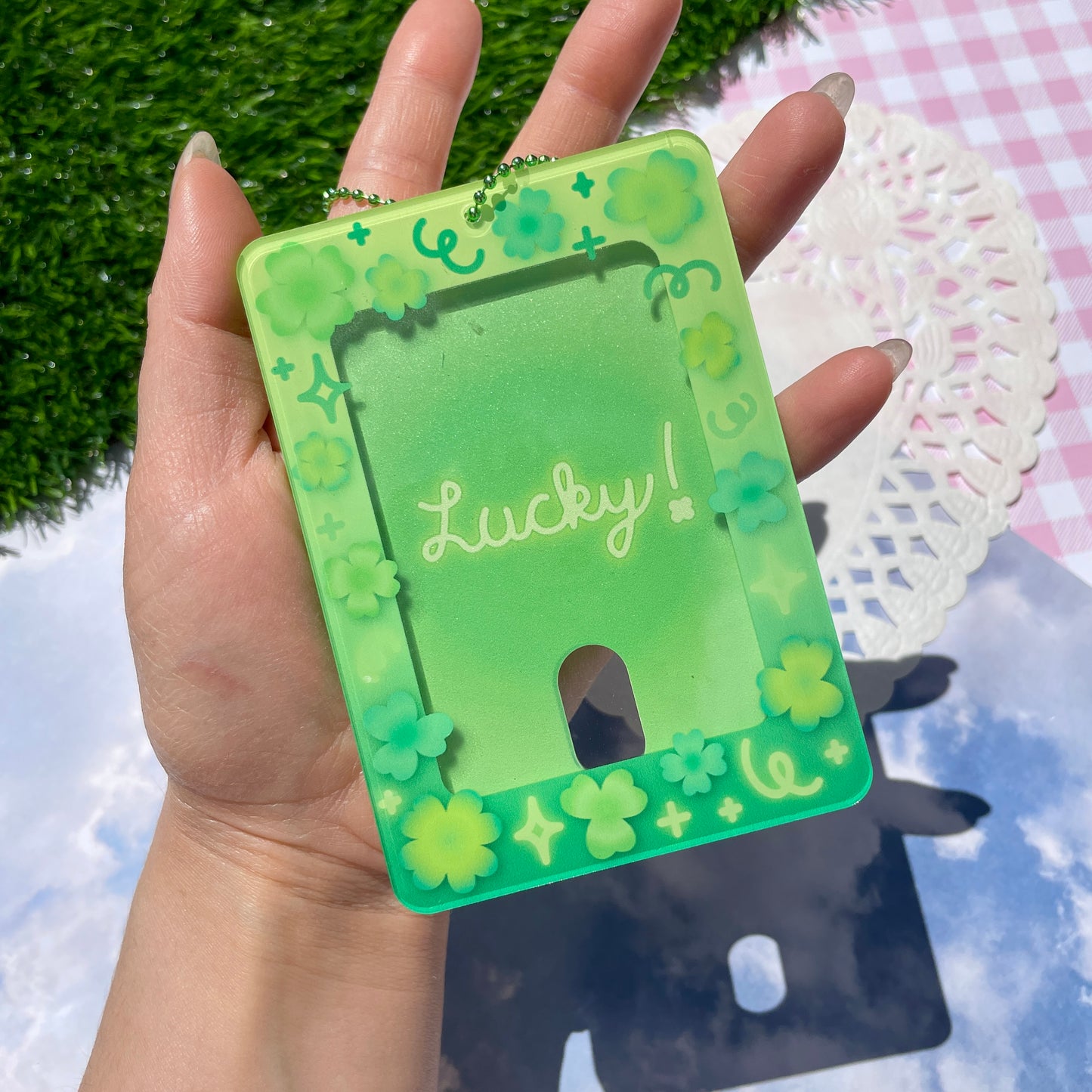 Lucky Clover Photo Card Holder