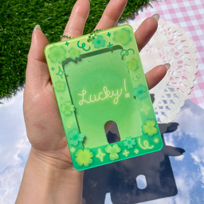 Lucky Clover Photo Card Holder
