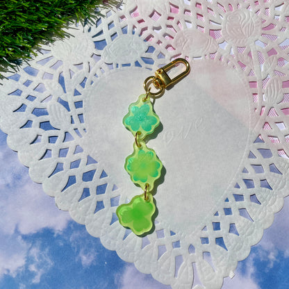 Lucky Clover Linked Keychain