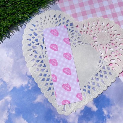Pink Strawberry Quilt Bookmark