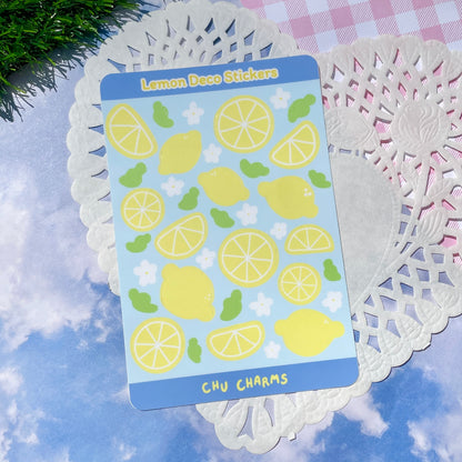 Lemon Deco Sticker Sheet