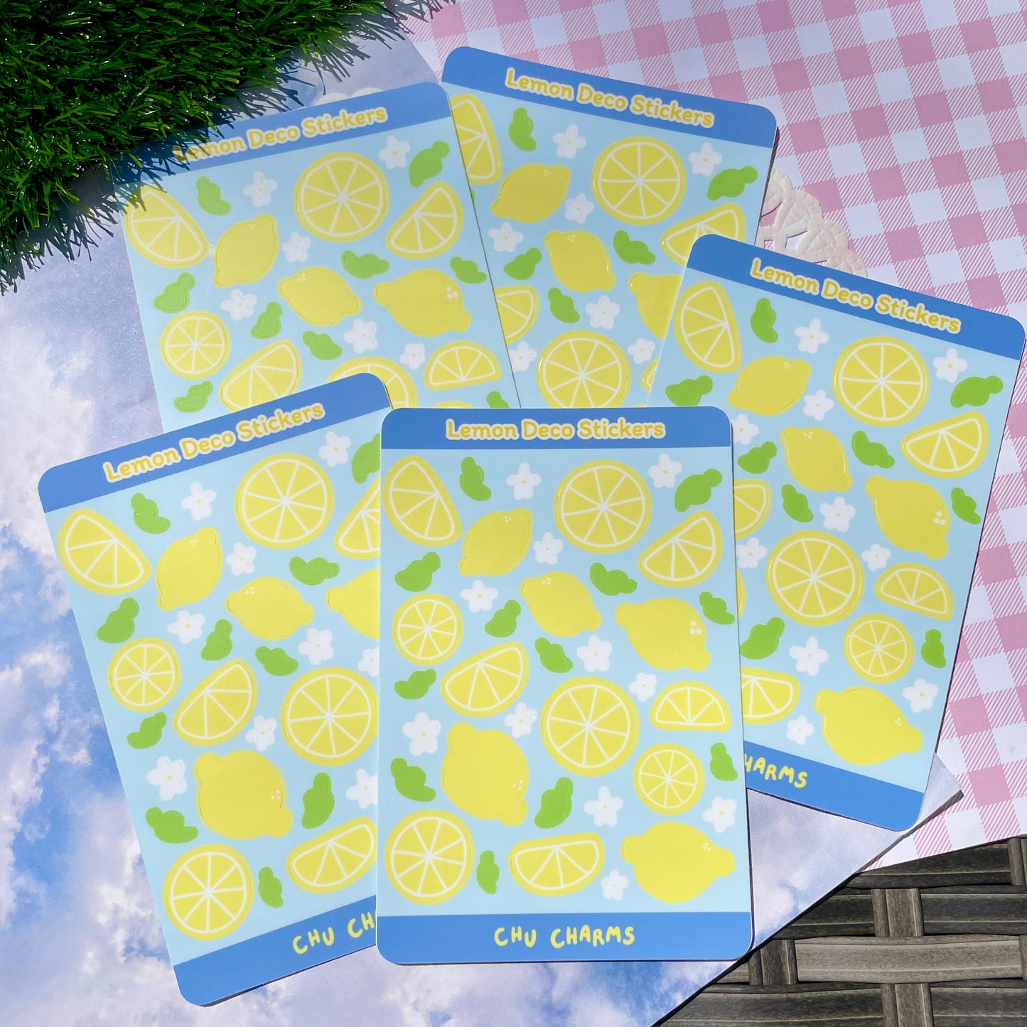 Lemon Deco Sticker Sheet