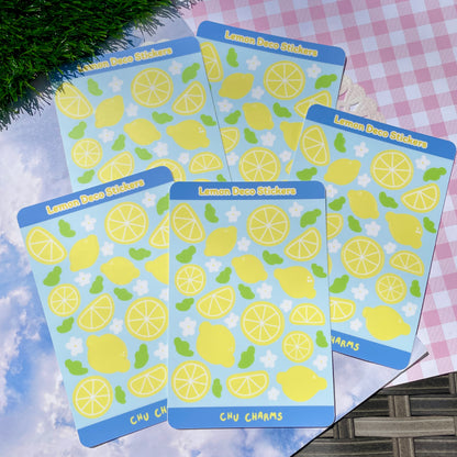 Lemon Deco Sticker Sheet