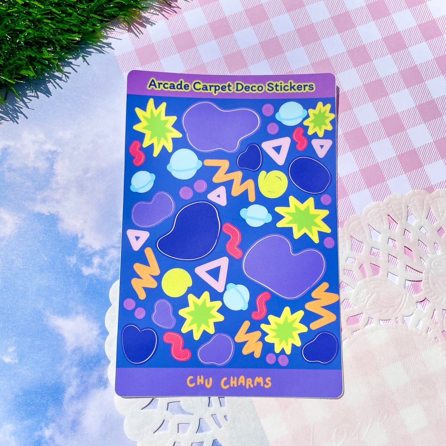 Arcade Carpet Deco Sticker Sheet