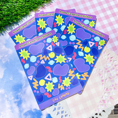 Arcade Carpet Deco Sticker Sheet