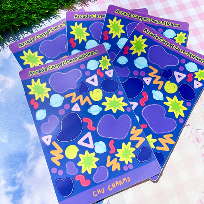Arcade Carpet Deco Sticker Sheet