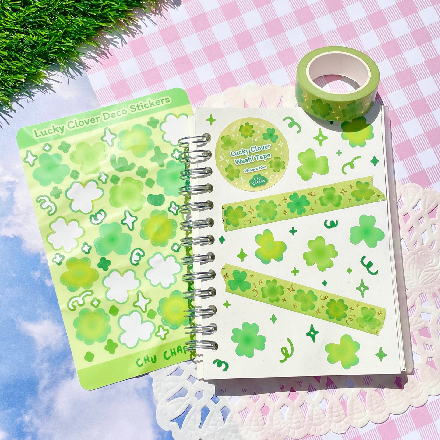 Lucky Clover Deco Sticker Sheet