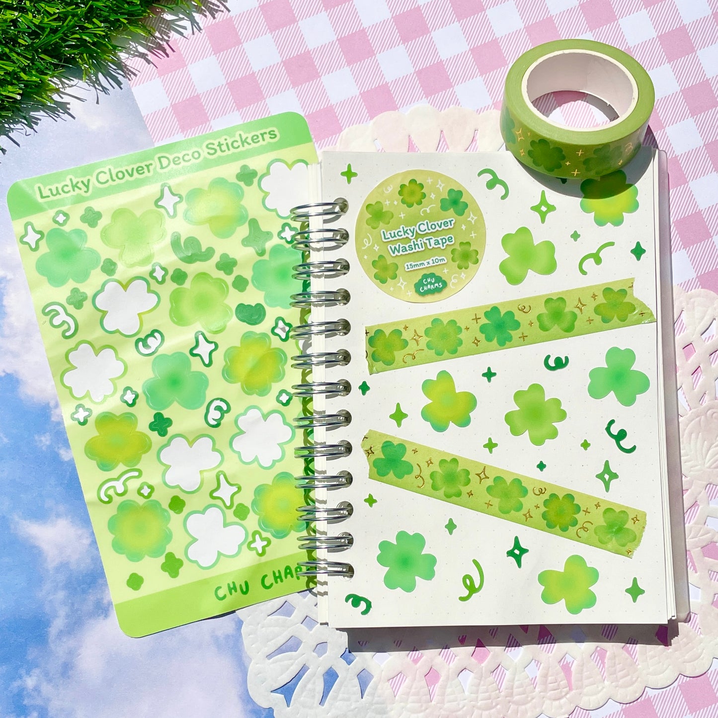 Lucky Clover Deco Sticker Sheet