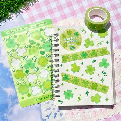 Lucky Clover Deco Sticker Sheet