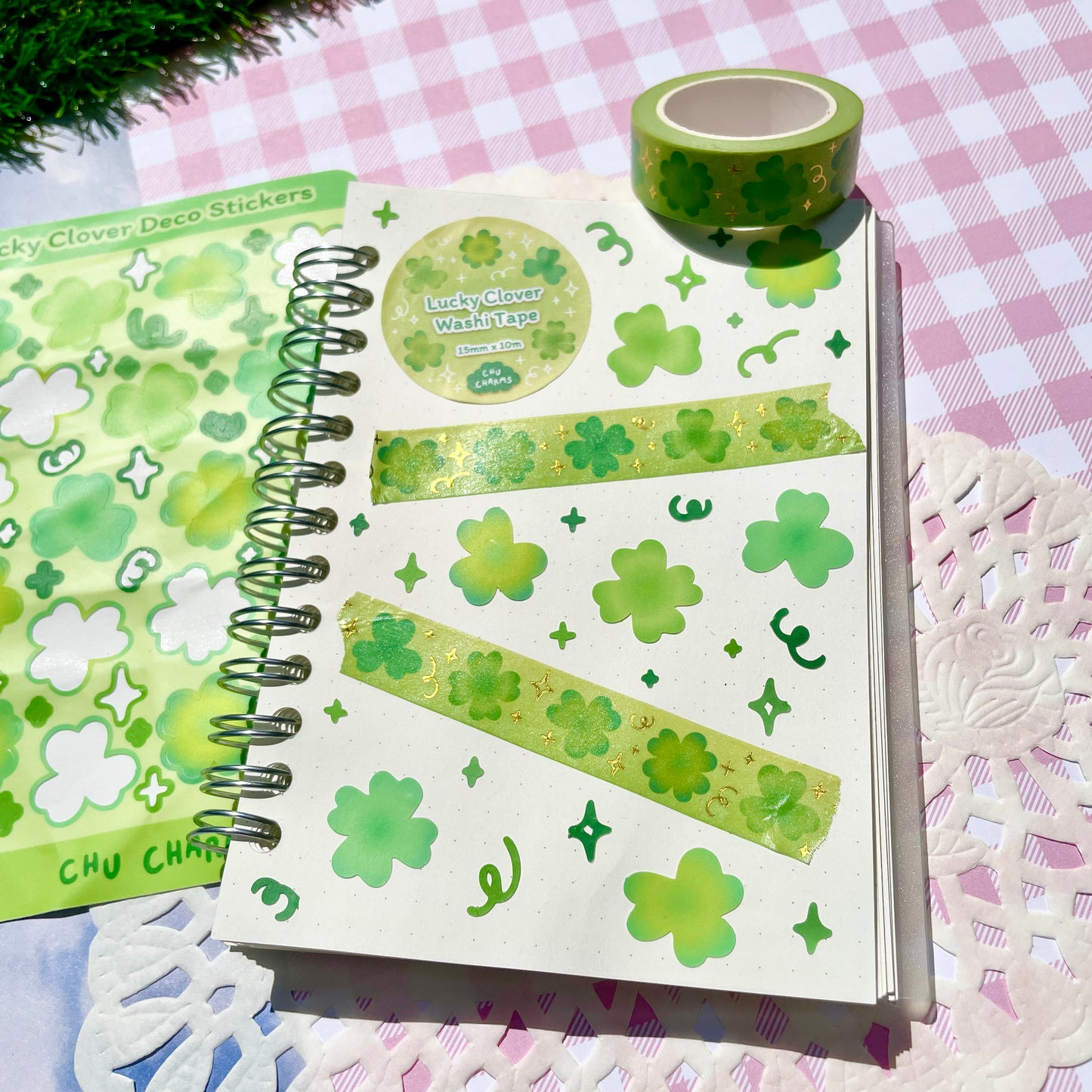 Lucky Clover Deco Sticker Sheet