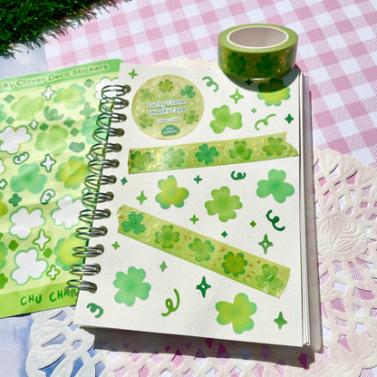 Lucky Clover Deco Sticker Sheet