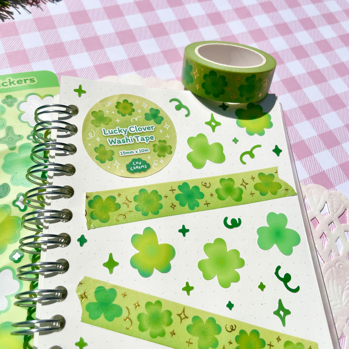 Lucky Clover Deco Sticker Sheet
