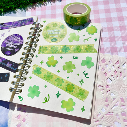 Lucky Clover Foil Washi Tape