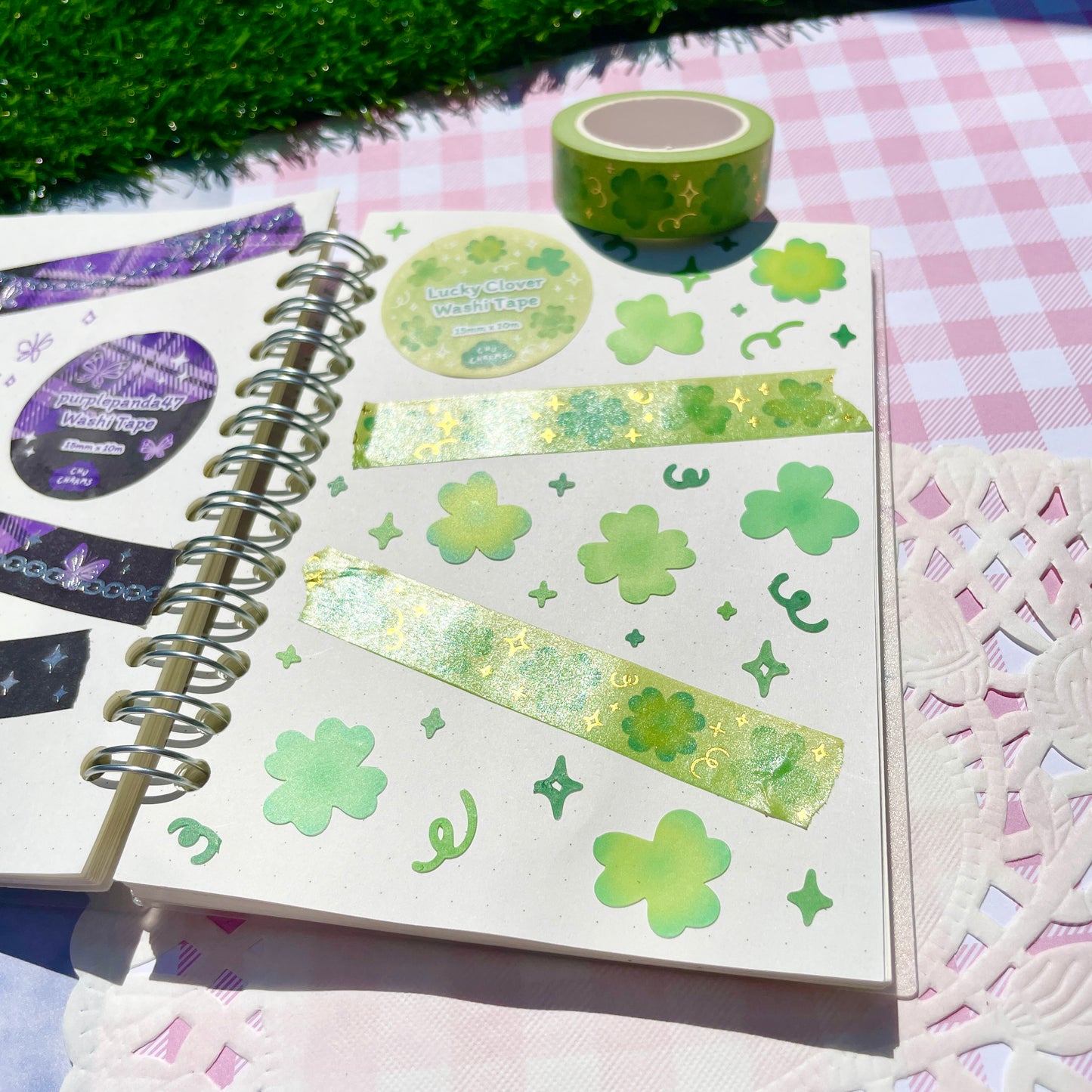 Lucky Clover Foil Washi Tape