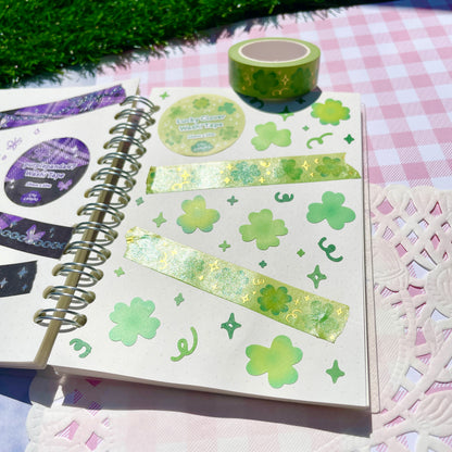 Lucky Clover Foil Washi Tape