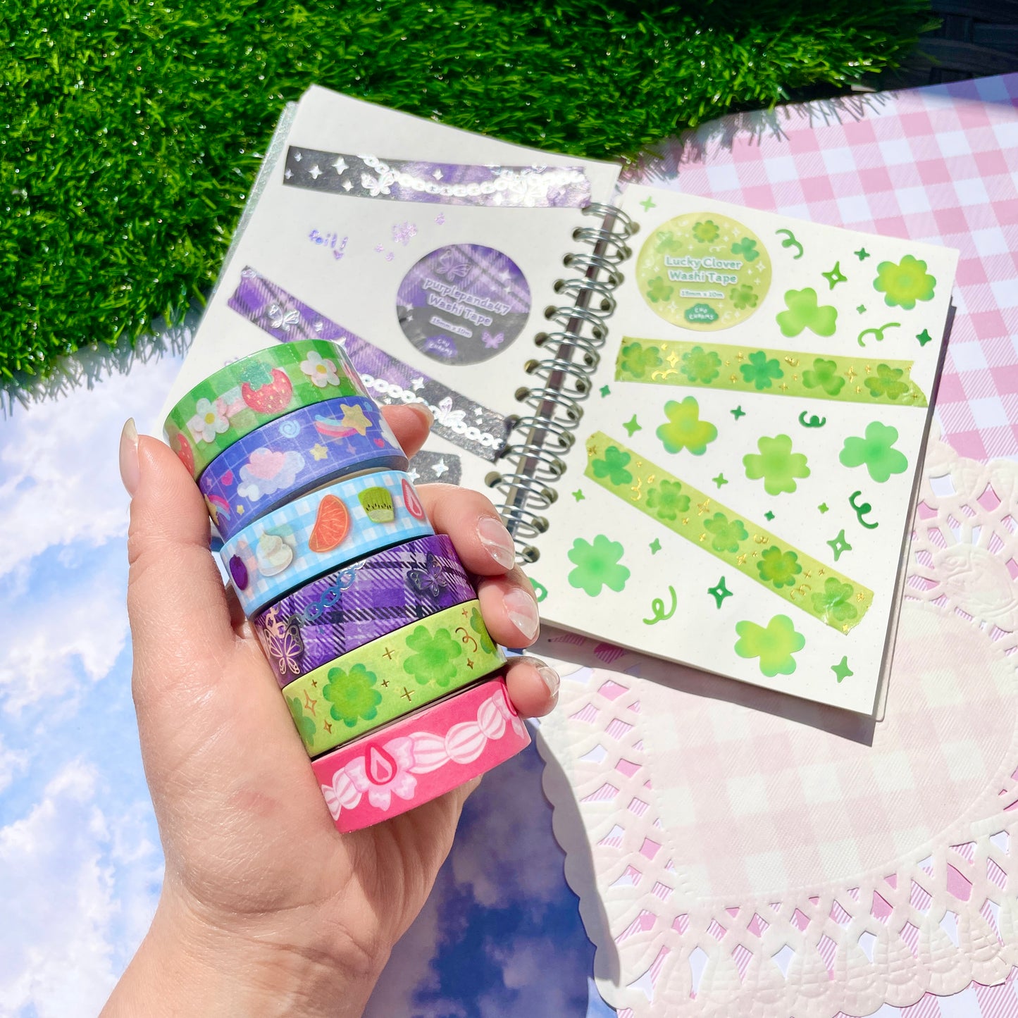 Lucky Clover Foil Washi Tape
