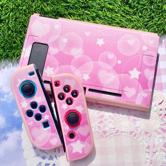 Pink Bubble Nintendo Switch Case