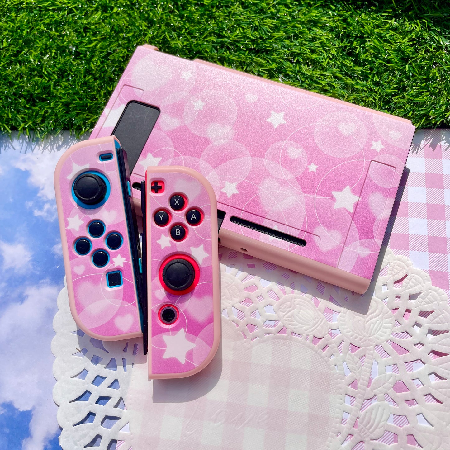 Pink Bubble Nintendo Switch Case