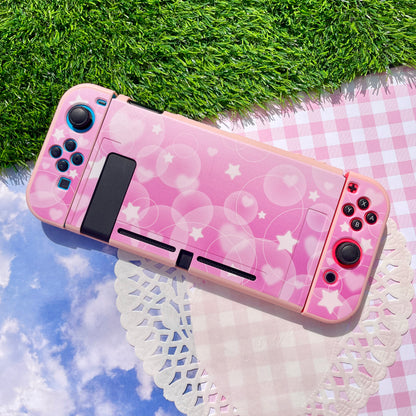 Pink Bubble Nintendo Switch Case