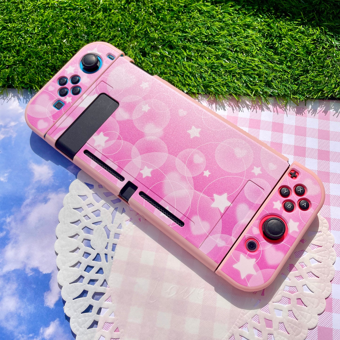 Pink Bubble Nintendo Switch Case