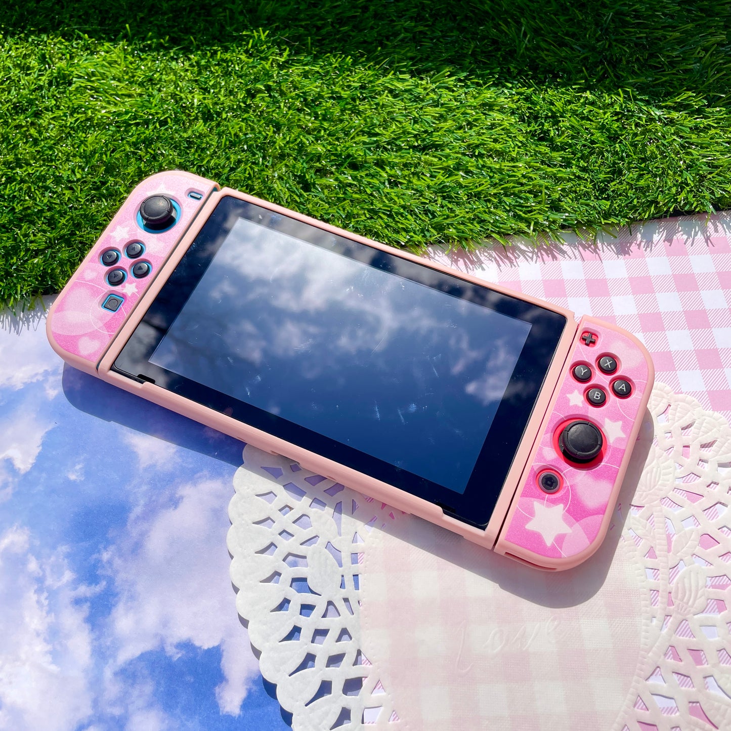 Pink Bubble Nintendo Switch Case
