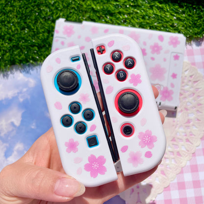 Sakura White Nintendo Switch OLED Case