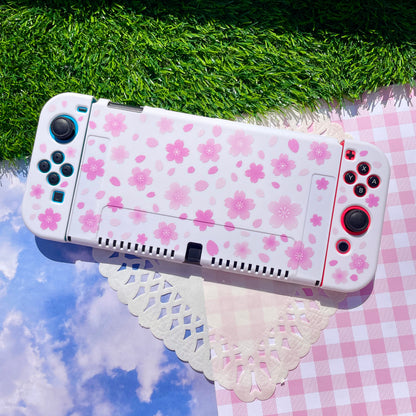 Sakura White Nintendo Switch OLED Case