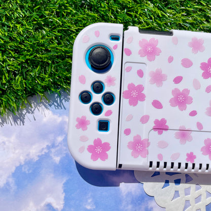 Sakura White Nintendo Switch OLED Case