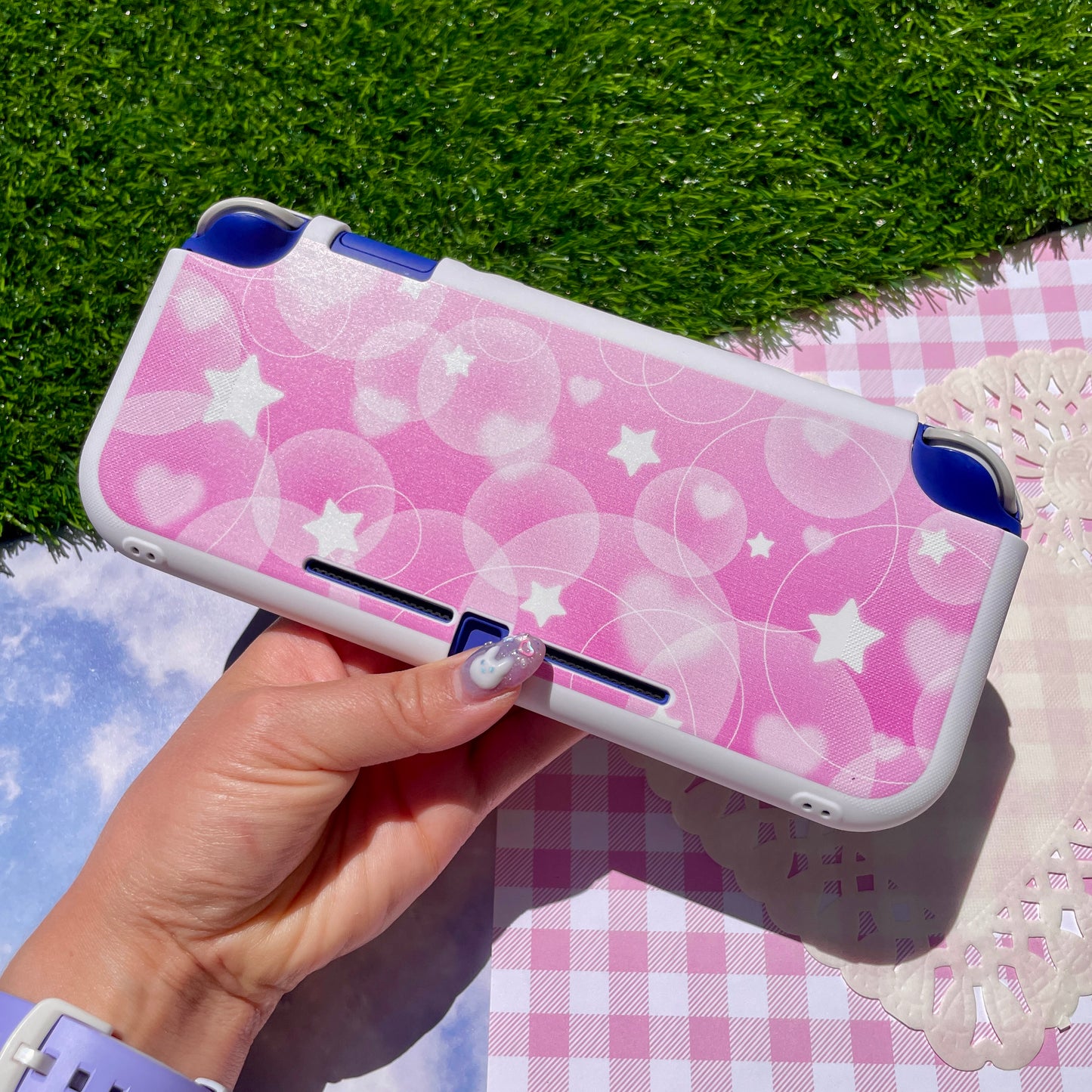 Pink Bubble Nintendo Switch Lite Case