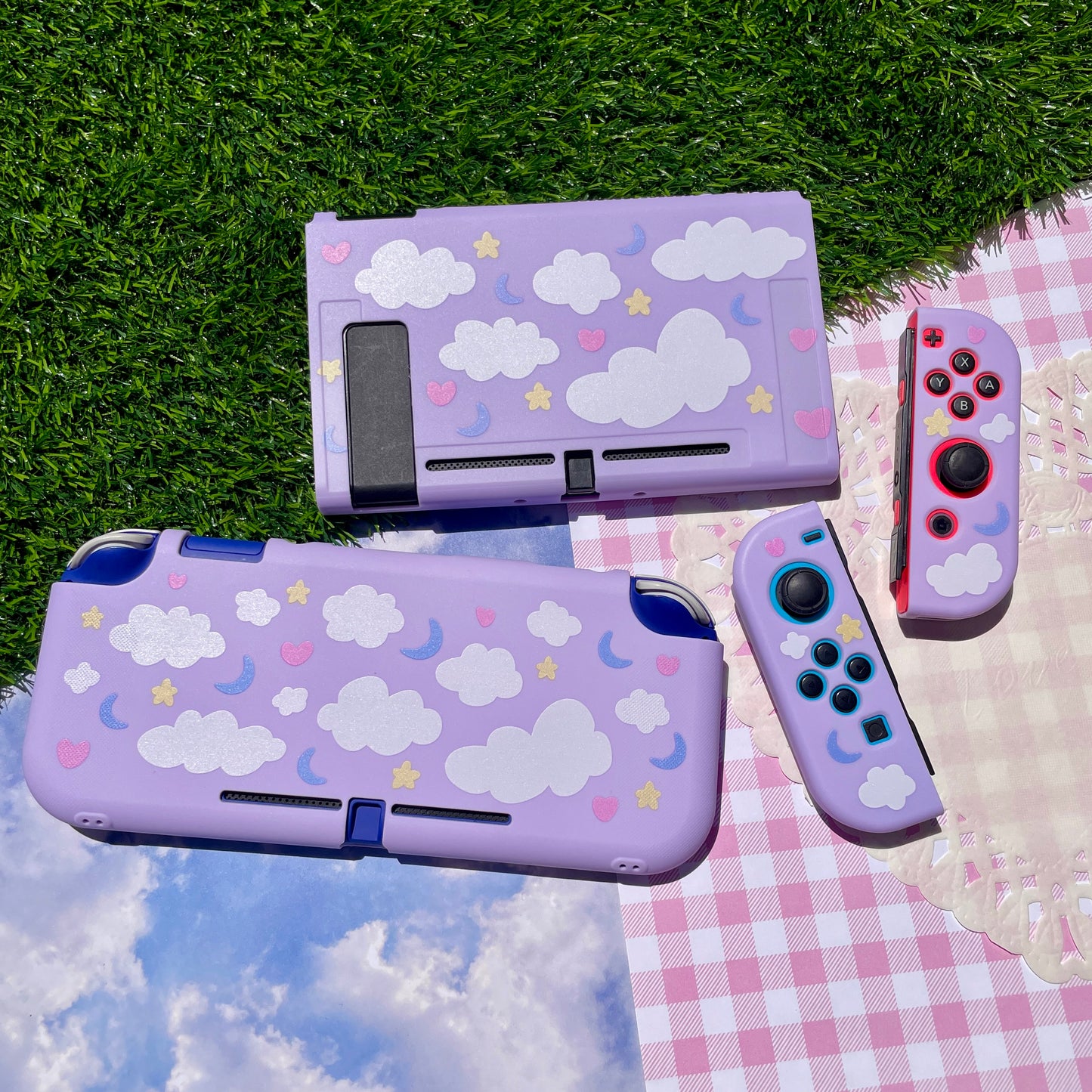 Purple Dreamy Cloud Nintendo Switch Lite Case