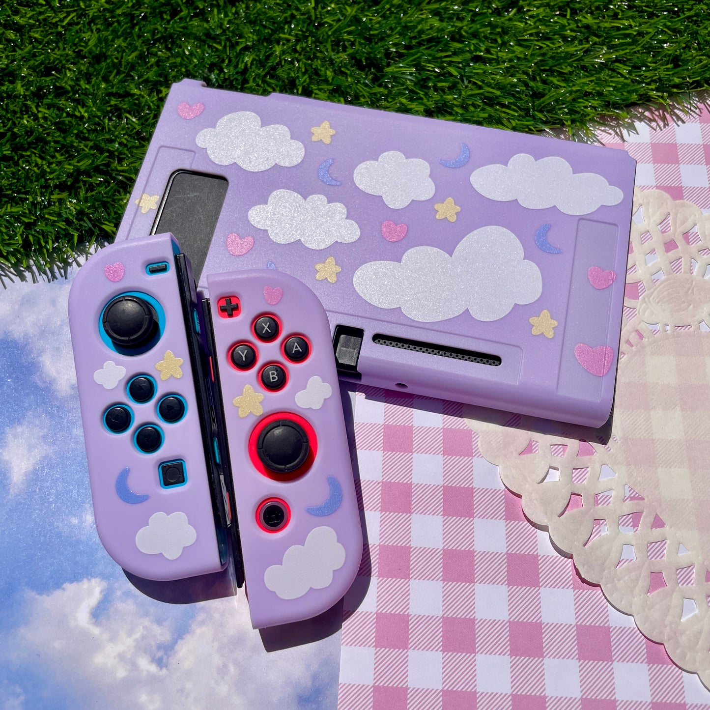 Purple Dreamy Cloud Nintendo Switch Case