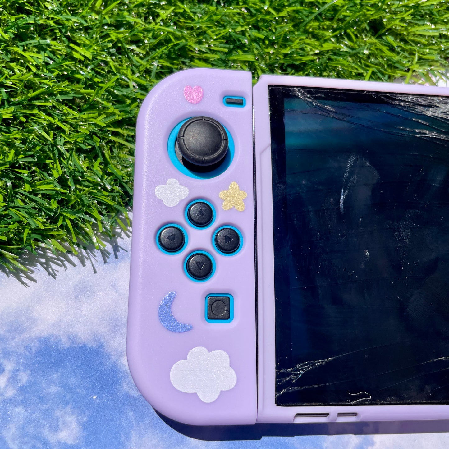 Purple Dreamy Cloud Nintendo Switch OLED Case