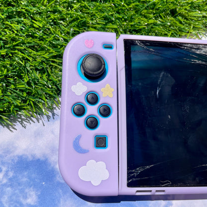 Purple Dreamy Cloud Nintendo Switch OLED Case