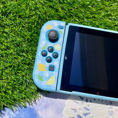Lemon Gingham Nintendo Switch Case