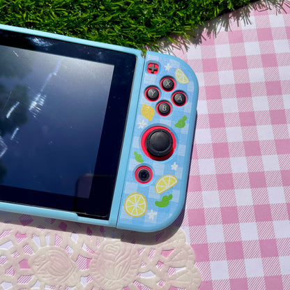 Lemon Gingham Nintendo Switch Case