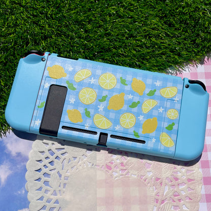 Lemon Gingham Nintendo Switch Case