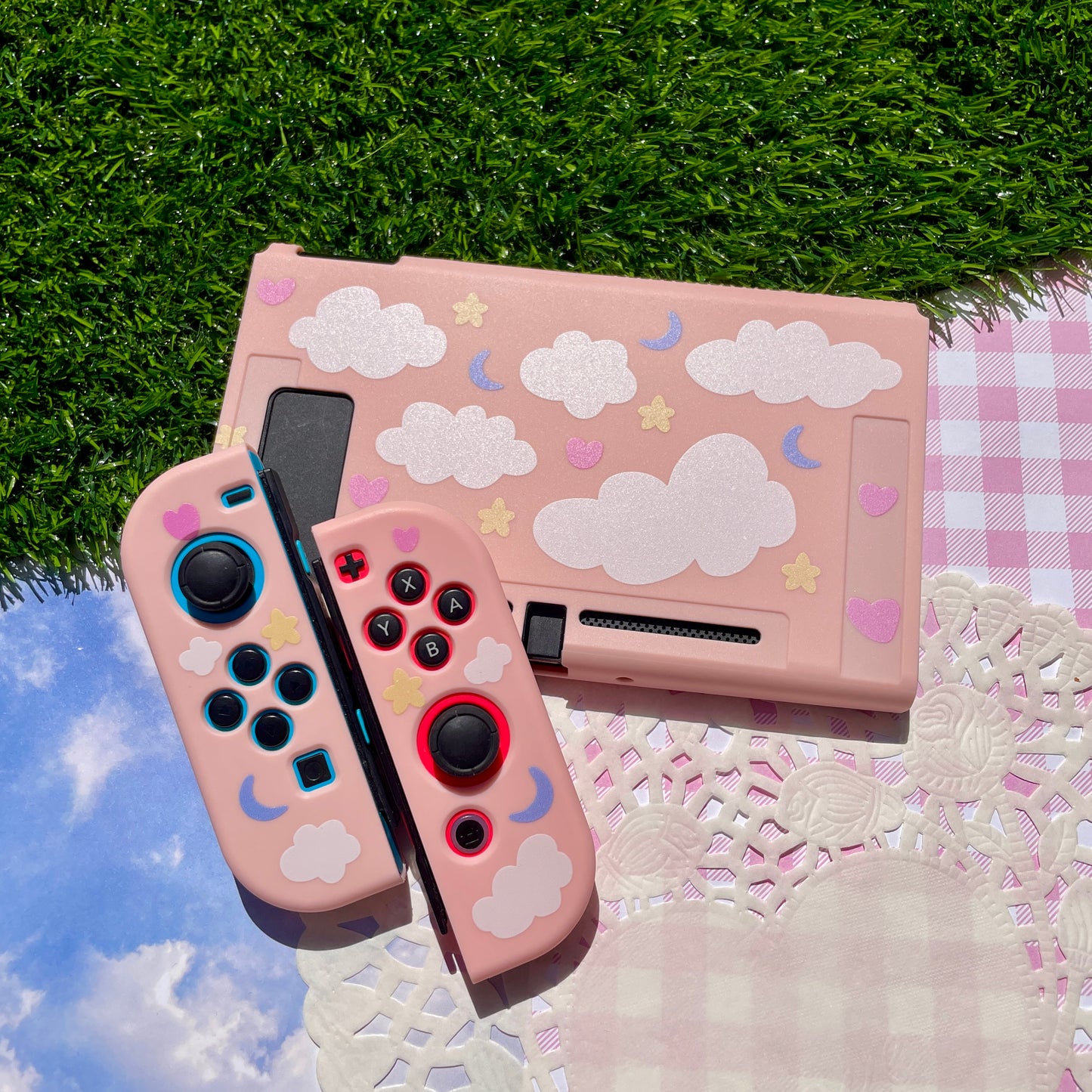 Pink Dreamy Cloud Nintendo Switch Case