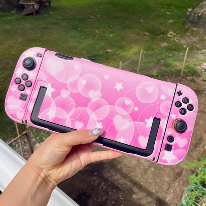 Pink Bubble Hard Nintendo Switch 2 Case
