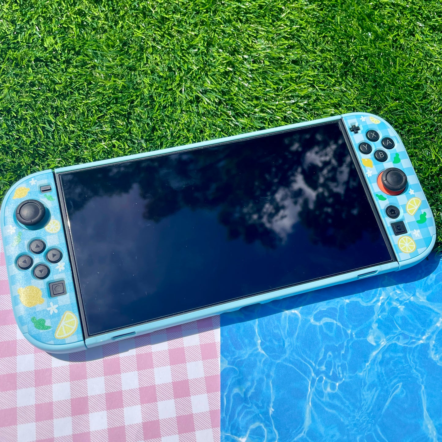 Lemon Gingham Hard Nintendo Switch 2 Case