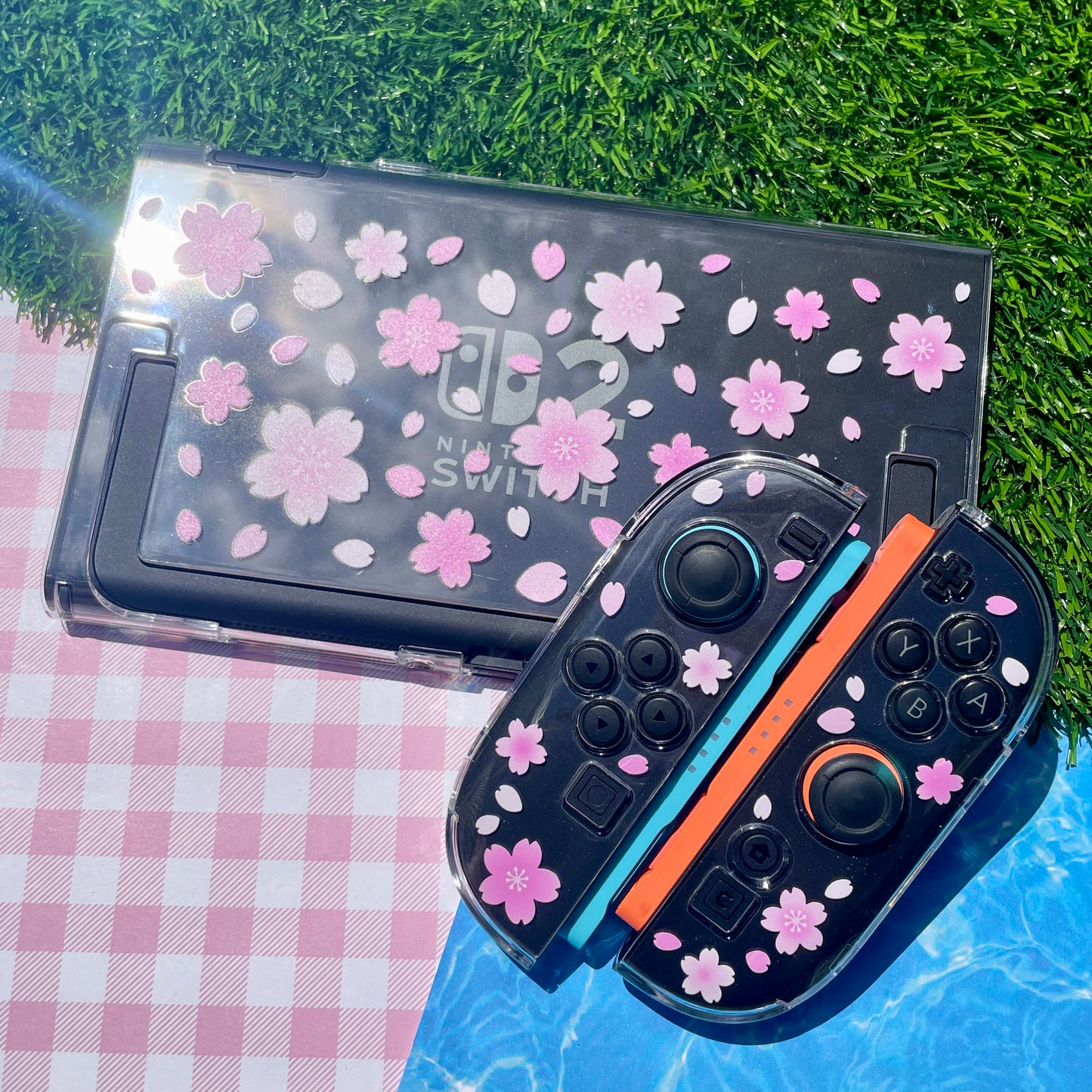 Sakura Clear Nintendo Switch 2 Case