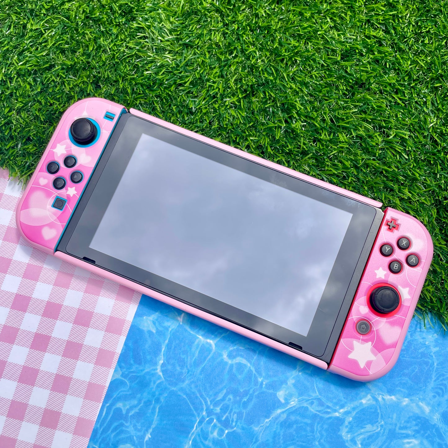 Pink Bubble Hard Nintendo Switch Case