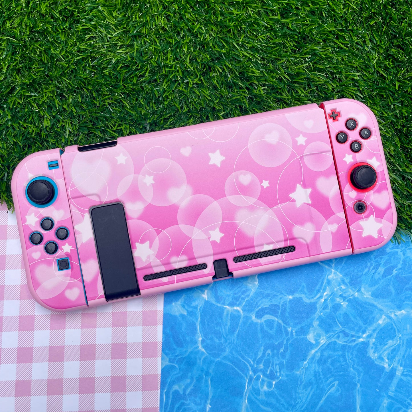 Pink Bubble Hard Nintendo Switch Case
