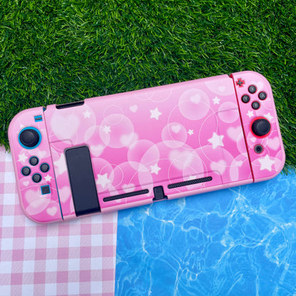 Pink Bubble Hard Nintendo Switch Case