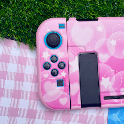 Pink Bubble Hard Nintendo Switch Case