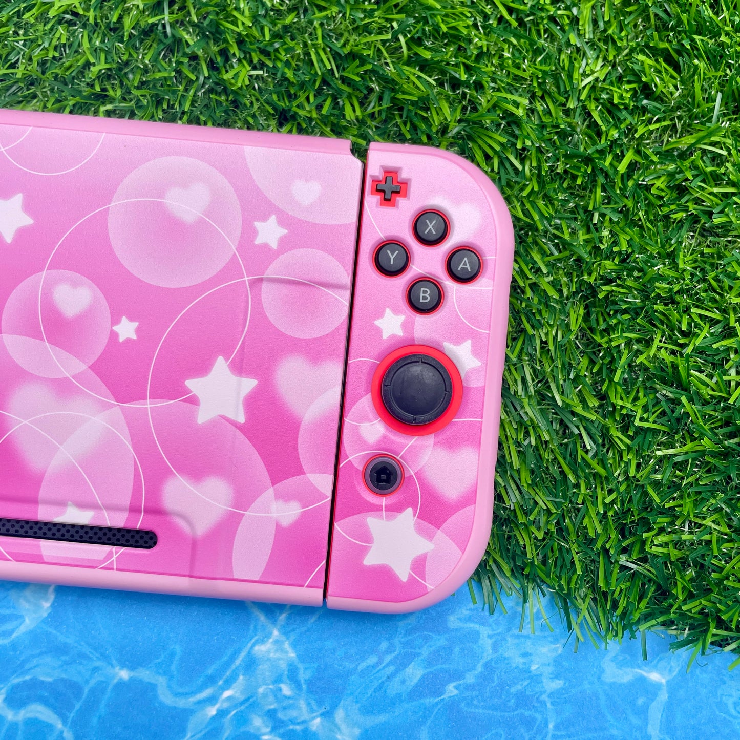 Pink Bubble Hard Nintendo Switch Case