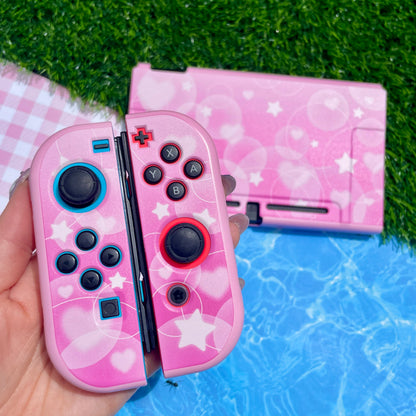 Pink Bubble Hard Nintendo Switch Case