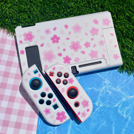 Sakura White Hard Nintendo Switch Case
