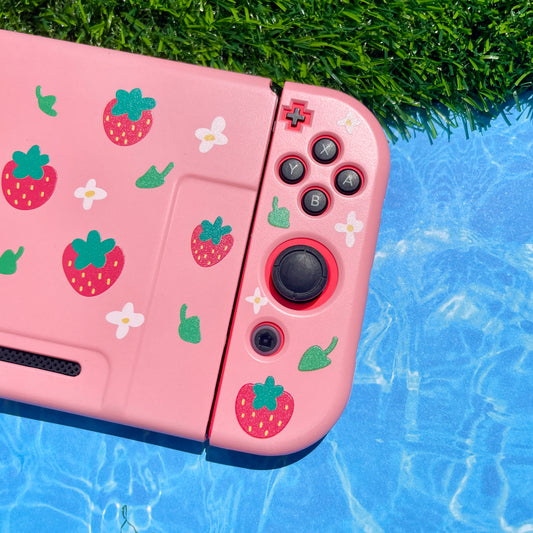 Strawberry Hard Nintendo Switch Case