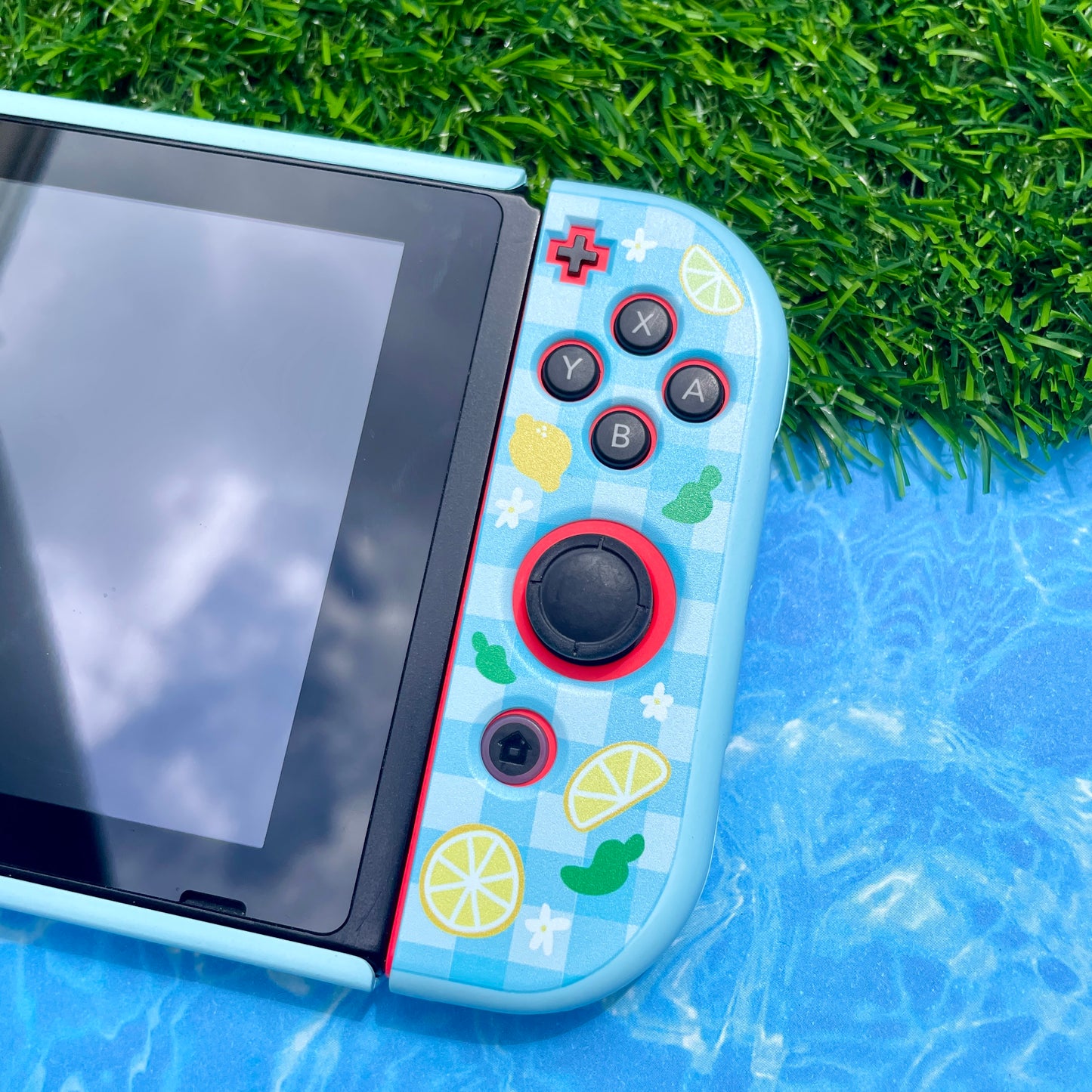 Lemon Gingham Hard Nintendo Switch Case