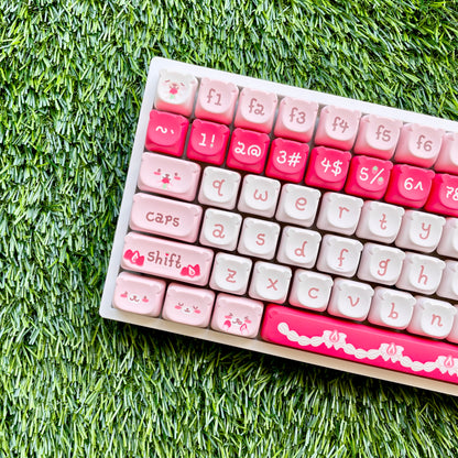 Strawbearies & Cream Keycap Set